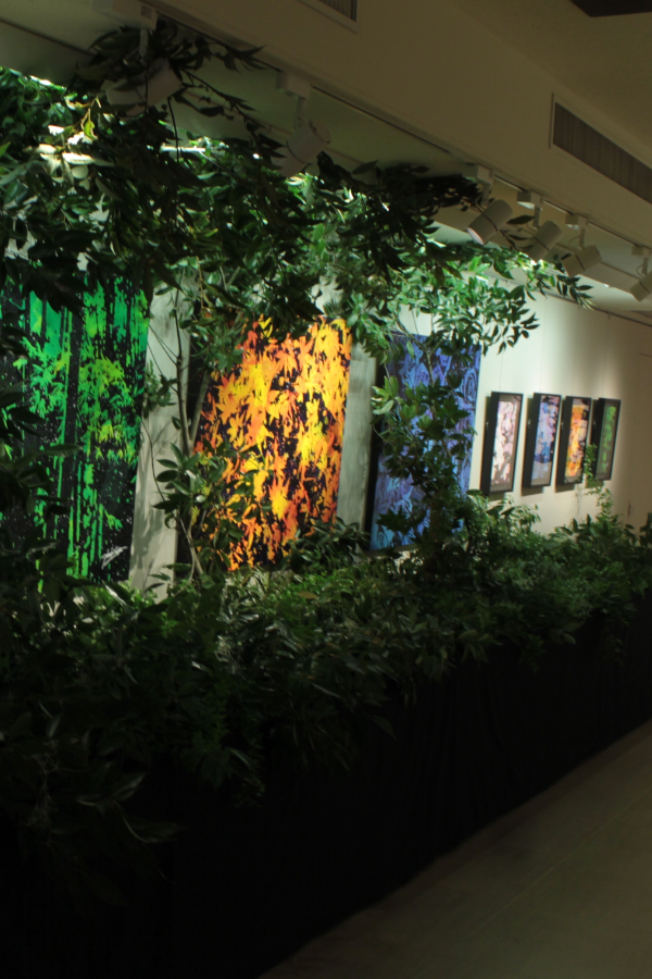 アーティスト個展会場ディスプレイ